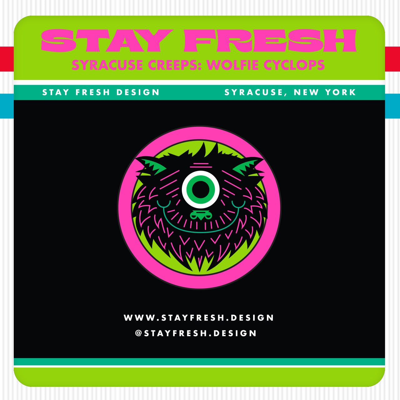 Wolfie Cyclops Enamel Pin