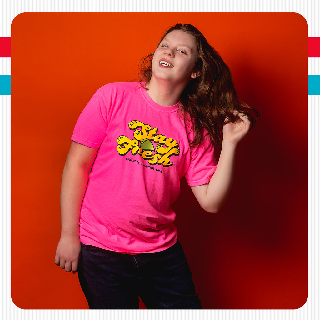 Stay Fresh Bubble Gum Pink T-Shirt
