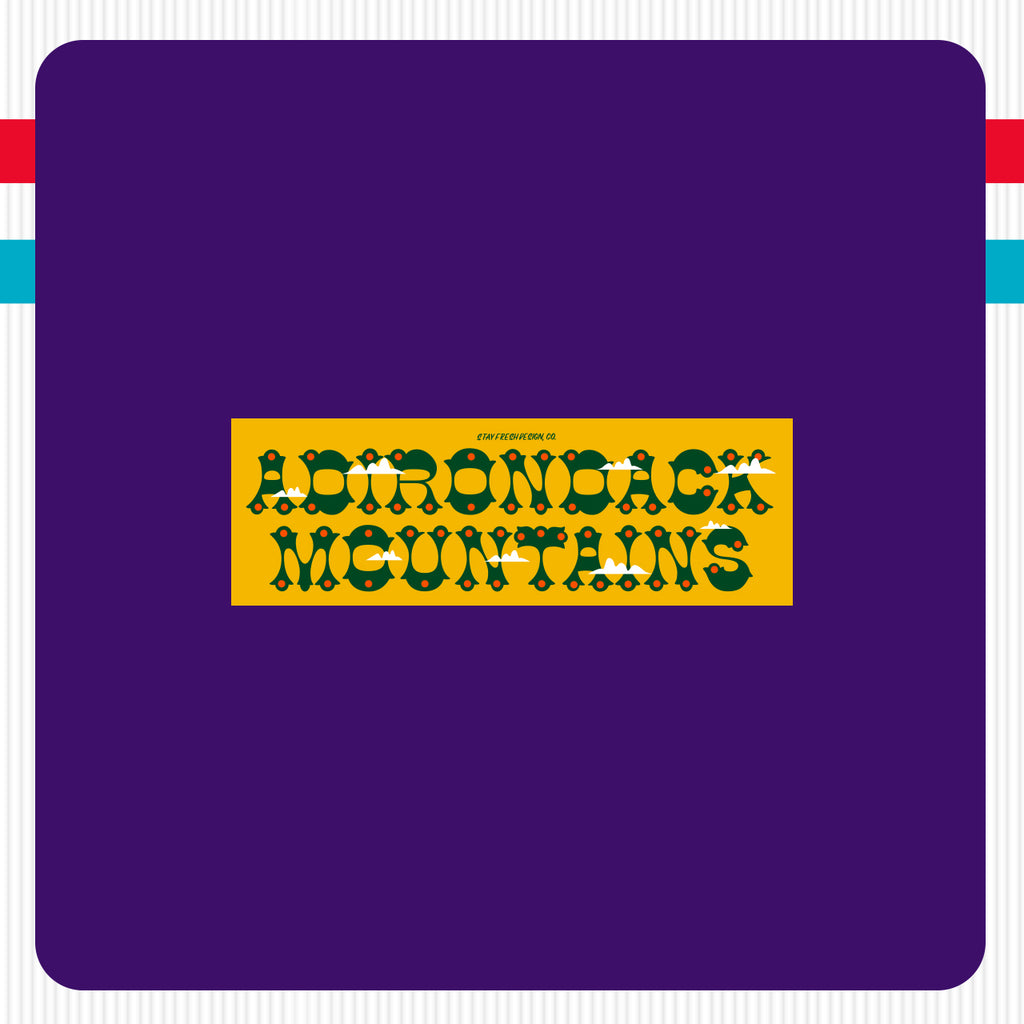 Adirondack Mountains Bumper Sticker