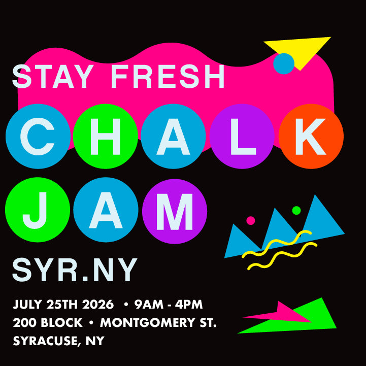 Stay Fresh Chalk Jam  poster