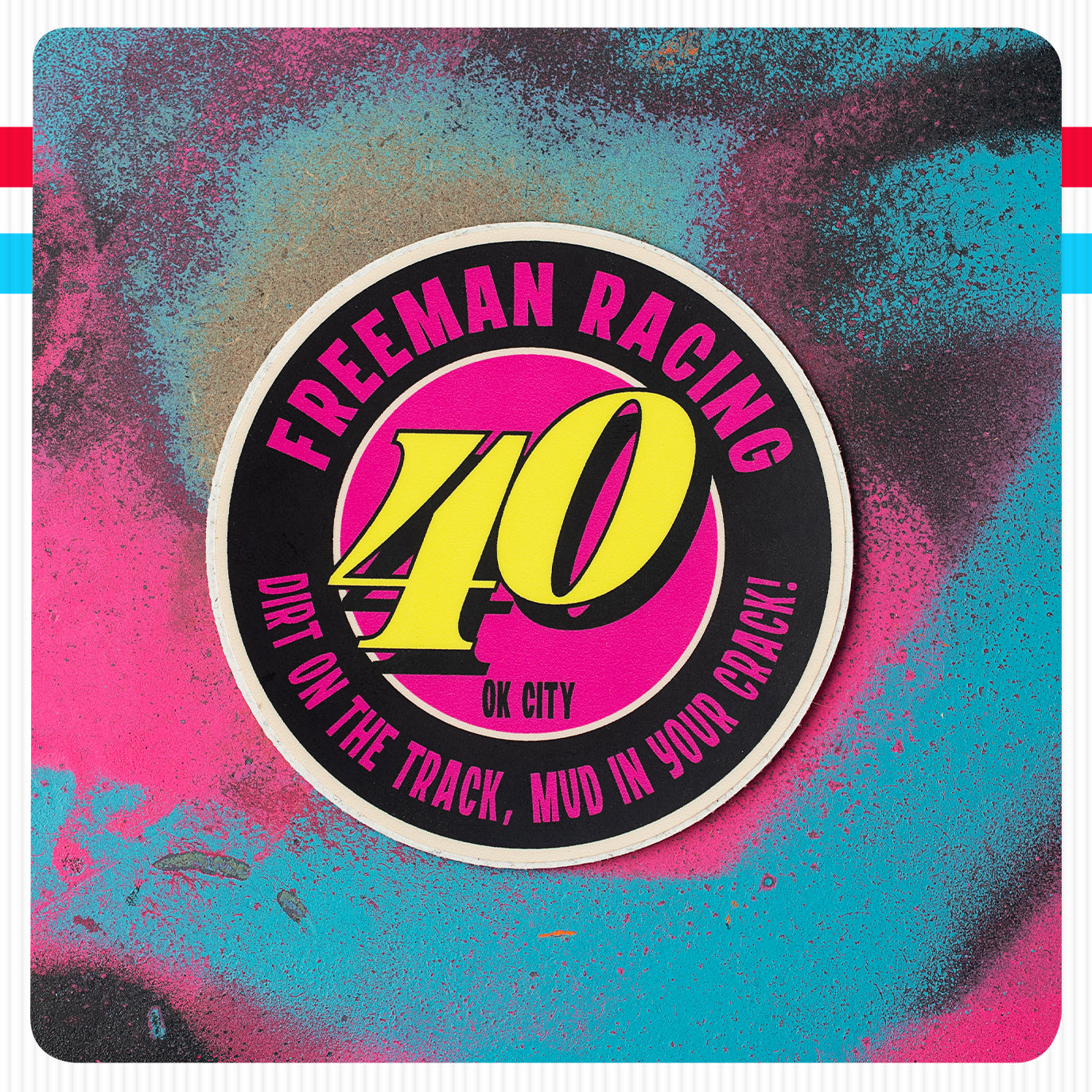 40 FREEMAN RACING Sticker