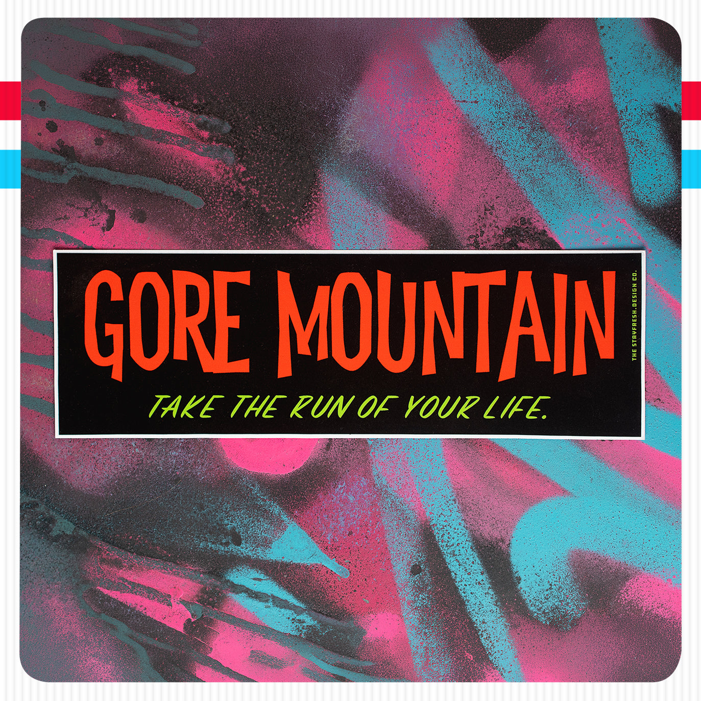 GORE MOUNTAIN Take the Run of Your Life Bumper Sticker