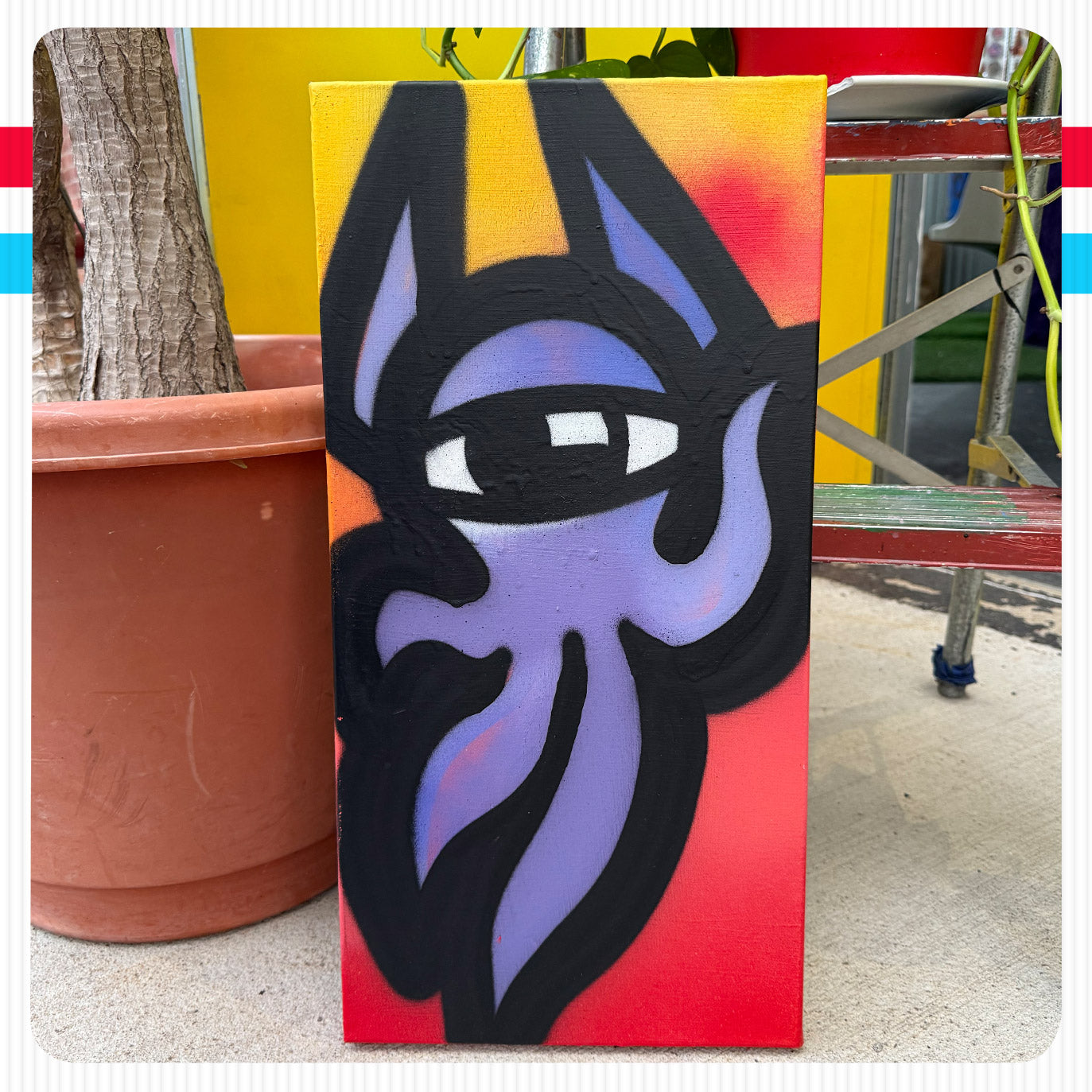 Vacant Artwork - Purp - 10" x 20"