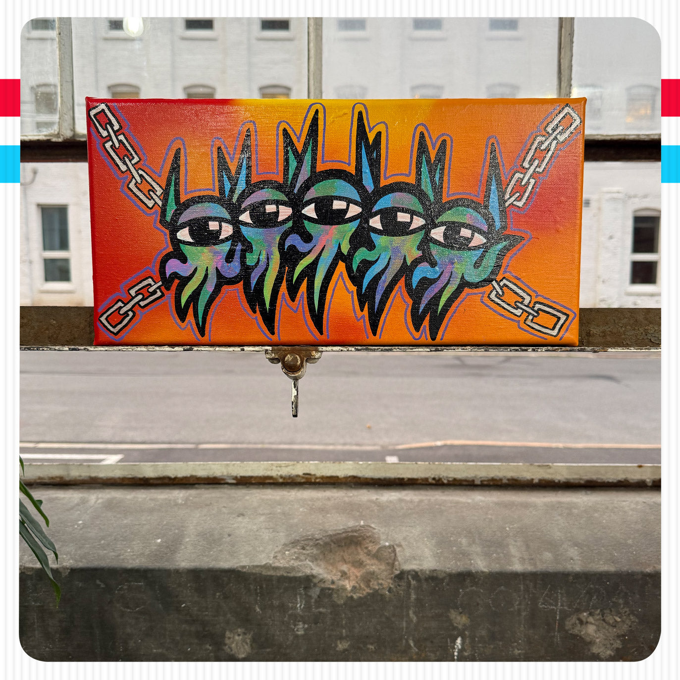 Vacant Artwork - Chain Gang - 16" x 8"